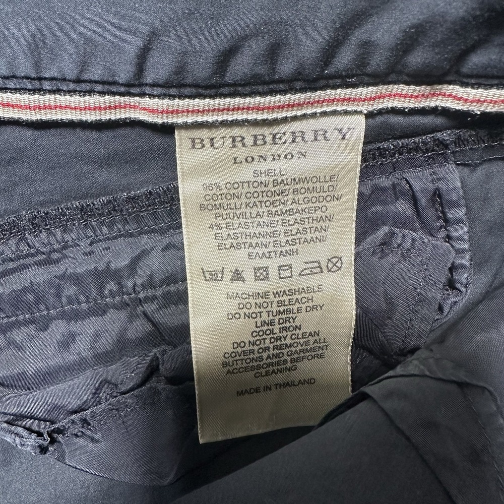 Burberry Jeans Women's 6 Black Chino Casual Capri Vtg‎ London Preppy Academia - Picture 8 of 10